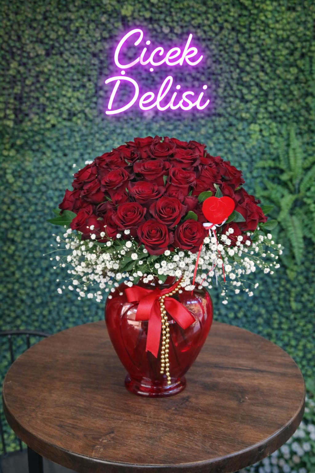 Seni Seviyorum Kalp Vazo